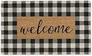 DII Natural Coir Doormat, Checkers Mat, Checkers Welcome, 18X30" | Amazon (US)