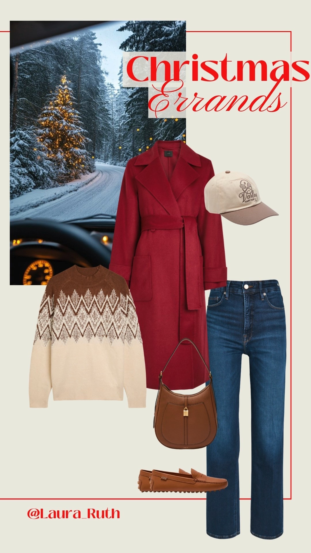 Christmas errands but make it chic 🎄🧣☕️ Cosy knits, classic denim, and the perfect red coat for festive winter days. Easy, timeless pieces that look put together whether you’re gift shopping or coffee grabbing. ♥️ 

#LTKfestive #LTKxHarveyNichols #LTKuk