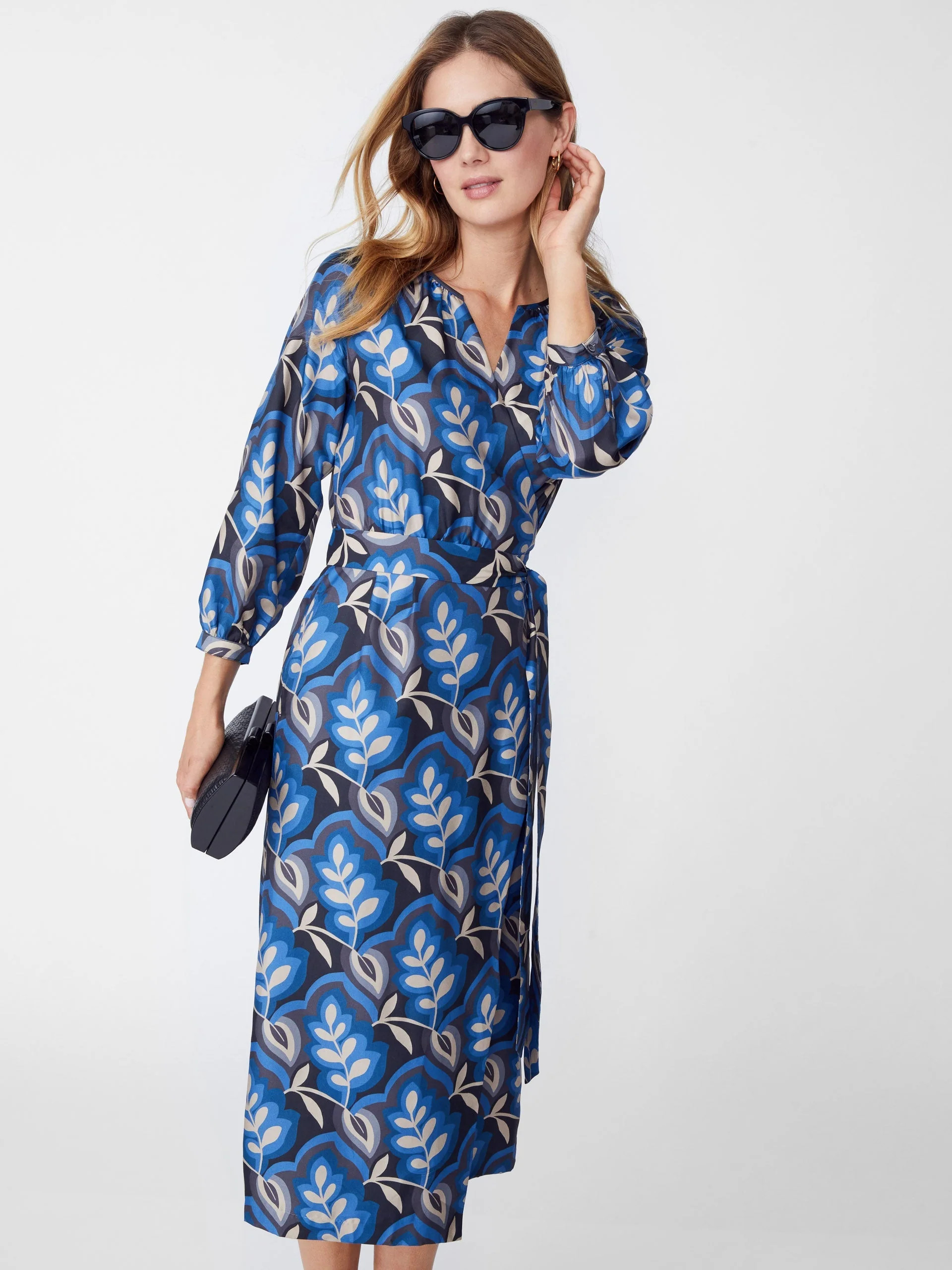 Seville Silk Dress in Mini Caledonia | J.McLaughlin