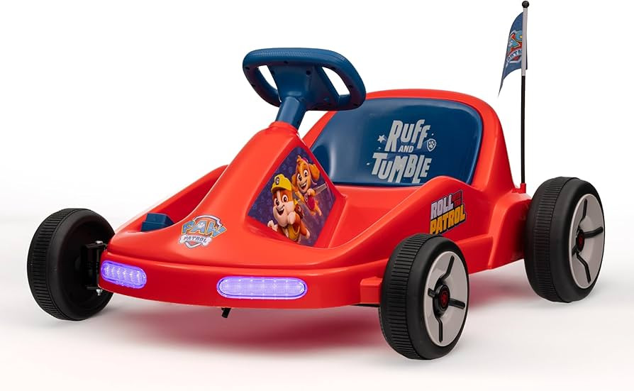 Paw Patrol 12V Electric Go Kart for Kids, Electric Ride-On Toy with Lights, Seat Belt, Ages 3-6, ... | Amazon (US)