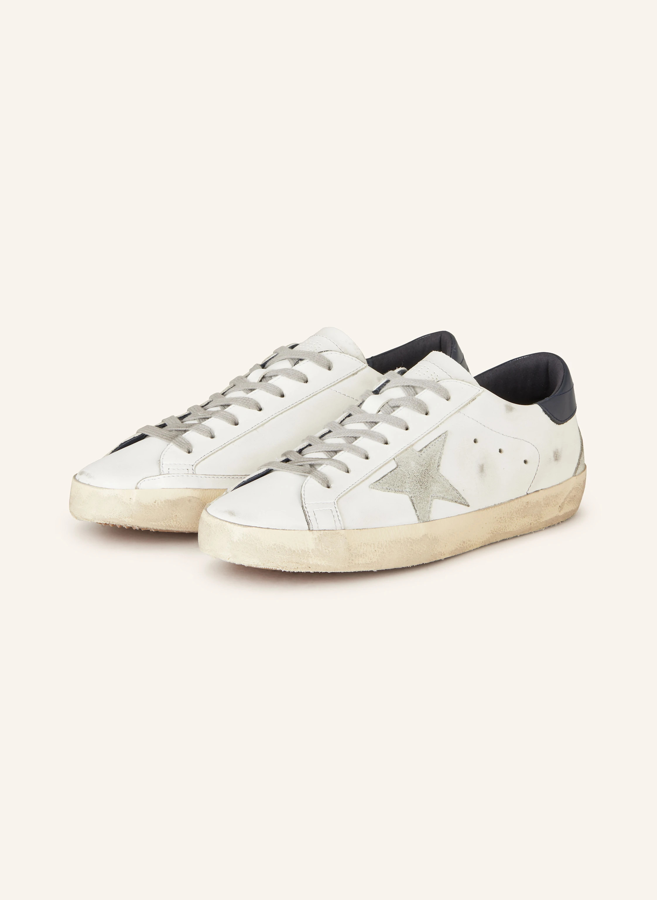 GOLDEN GOOSE Sneaker SUPER-STAR CLASSIC in weiss / dunkelblau / grau | Breuninger (DACH)