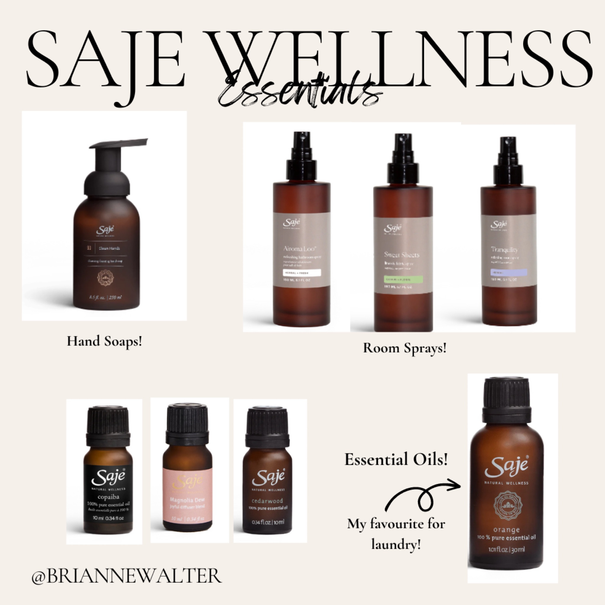 SAJE Wellness Essentials! Non toxic and clean scents corn your home! From essential oils, to room sprays and hand soaps! LOVE Saje! 

#LTKhome #LTKunder100 #LTKunder50