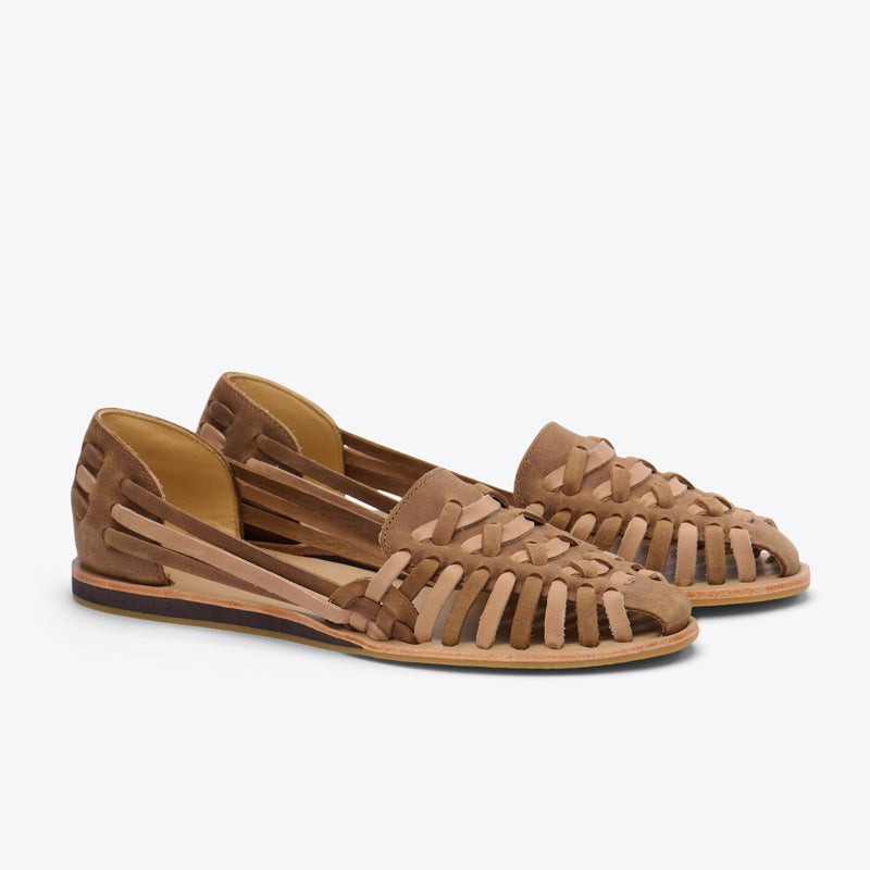 Women's Huarache Sandal Tobacco/Almond Colorblock | Nisolo