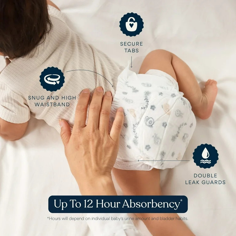 Millie Moon Luxury Diapers, Size 4, 66 Count | Walmart (US)