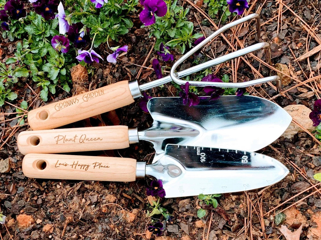 3 Pc. Personalized Gardening Tools Customized Garden Set - Etsy | Etsy (US)