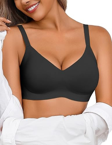 Avidlove Womens Wireless Bras Lace Seamless Bras Padded Full Coverage Bralette Comfortable V Neck... | Amazon (US)