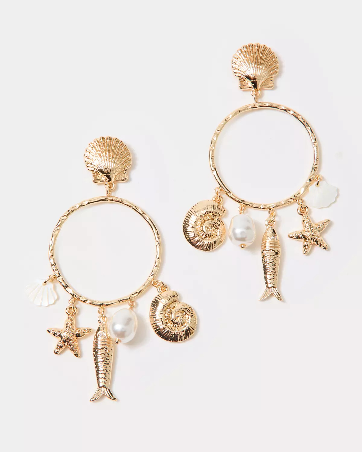 Summer Serenade Charm Hoop Earrings | Lilly Pulitzer