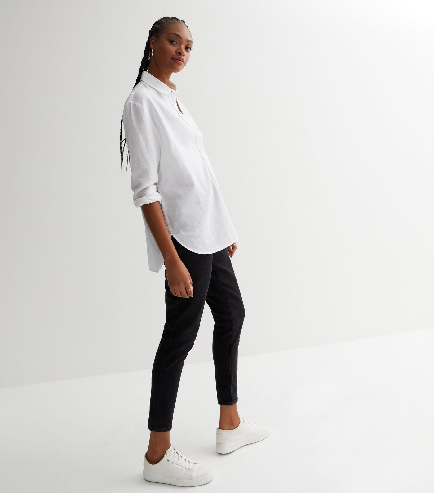Tall White Linen-Look Long Sleeve Shirt
						
						Add to Saved Items
						Remove from Saved I... | New Look (UK)