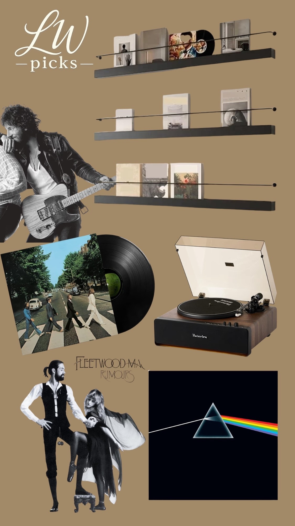 Vinyl display wall for a rec room. 💿

#LTKHome