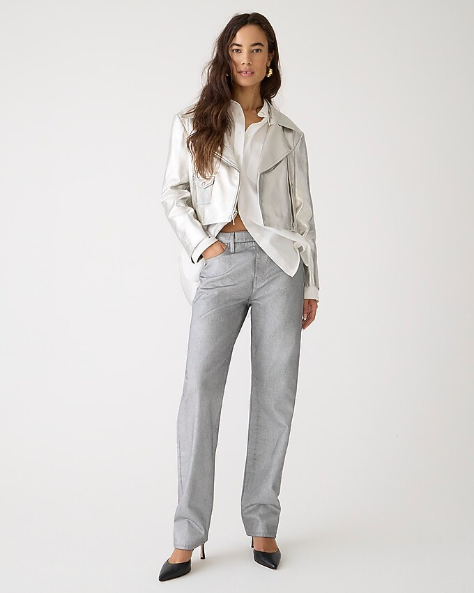 Collection slouchy-straight jean in silver | J. Crew US
