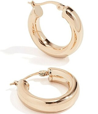SHASHI Dominique Hoop Earrings - Gold | Dillard's