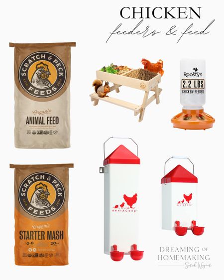 Our favorite chicken feed and feeders! 

#LTKSeasonal #LTKhome #LTKfamily