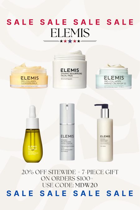 Save 20% side wide at Elemis with code MDW20

Elemis, skincare favorites, beauty on sale, Memorial Day weekend sales 

#LTKSeasonal #LTKBeauty #LTKFindsUnder50