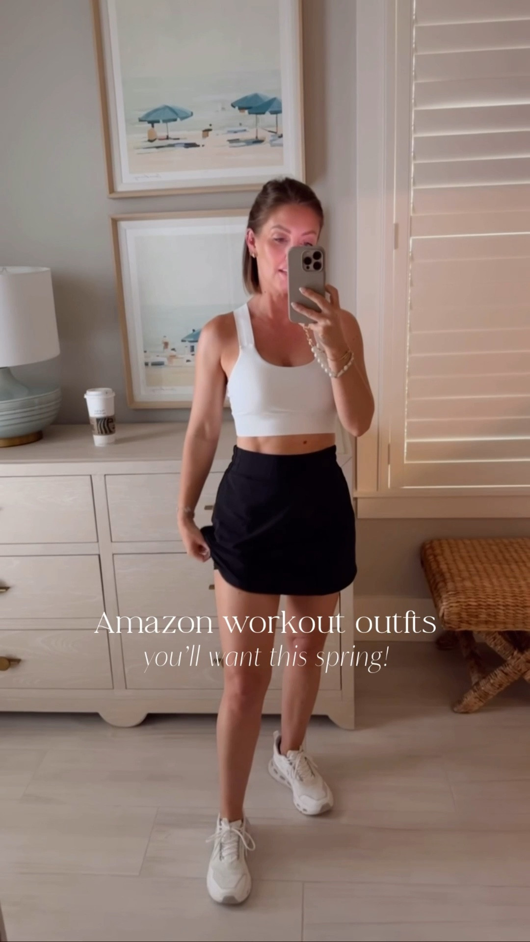 Amazon activewear I’m loving! Everything is true to size but the black skirt - definitely size down!

#LTKPetite #LTKOver40 #LTKActive