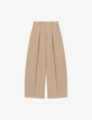 Wide-Leg Relaxed-Fit Cotton Trousers | Selfridges