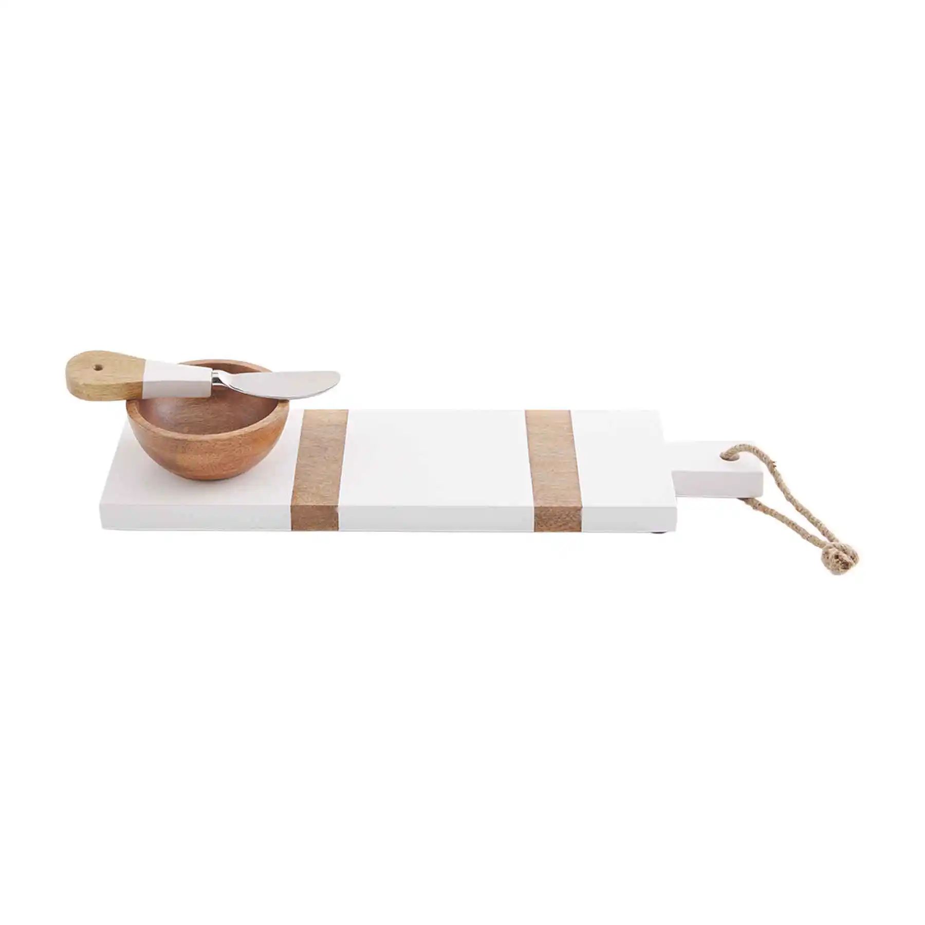 Wood Strap Tray and Dip Set | Mud Pie (US)