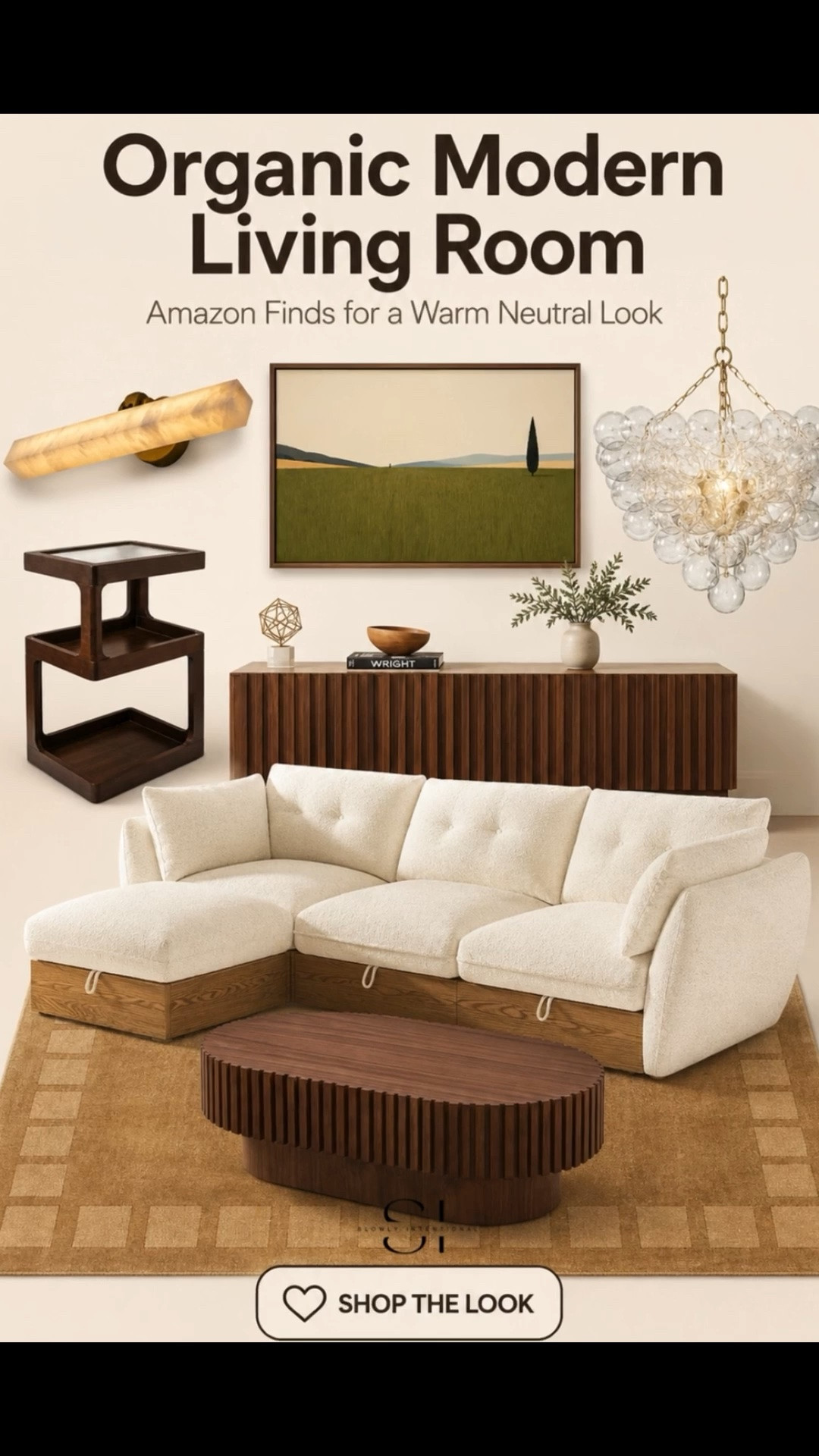 Create a warm, elevated space with these organic modern living room Amazon finds. From neutral seating and sculptural lighting to wood furniture, wall art, and textured rugs, this look blends comfort and clean design. Perfect if you love Amazon home decor, neutral living room ideas, and organic modern furniture. Save this for your next living room refresh.    Amazon home decor, neutral living room ideas, organic modern furniture, warm minimalist decor

#LTKHome