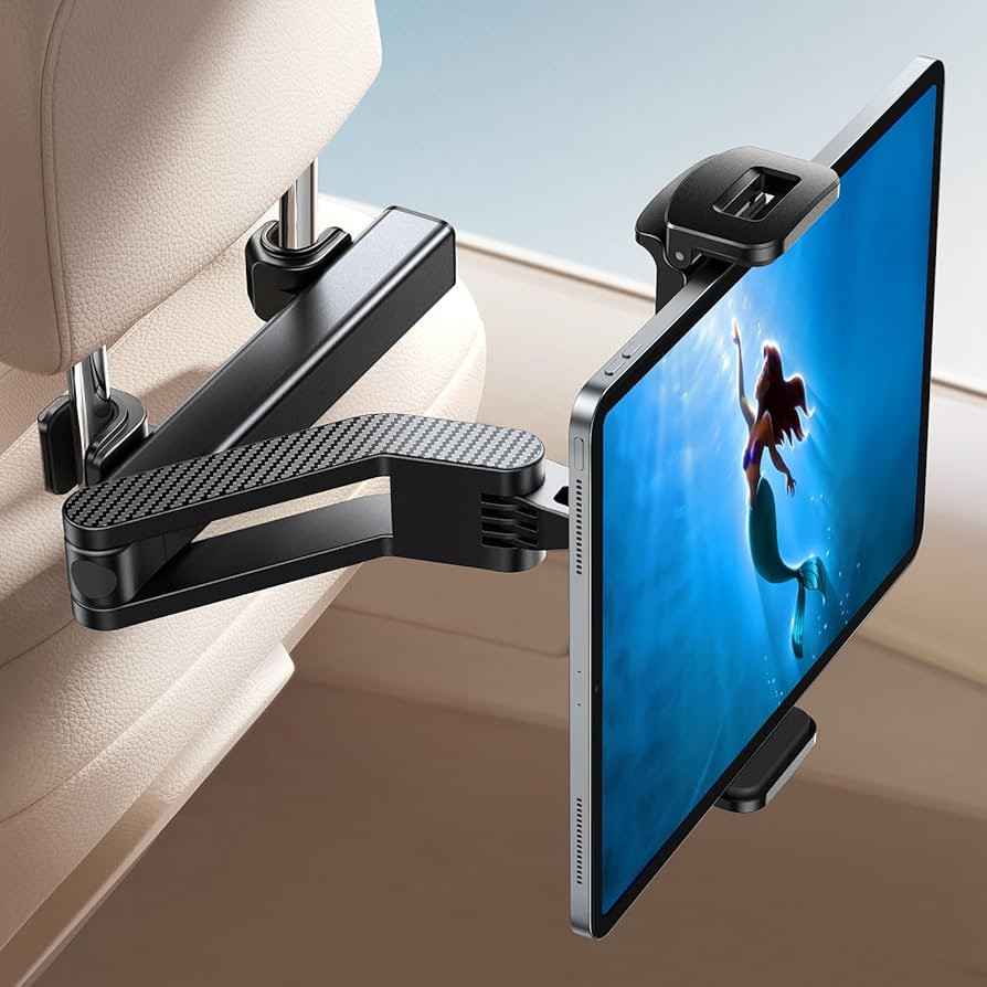 JOYROOM Tablet Holder for Car Headrest, [ Folding Extension Arm] iPad Holder for Car Backseat for... | Amazon (US)