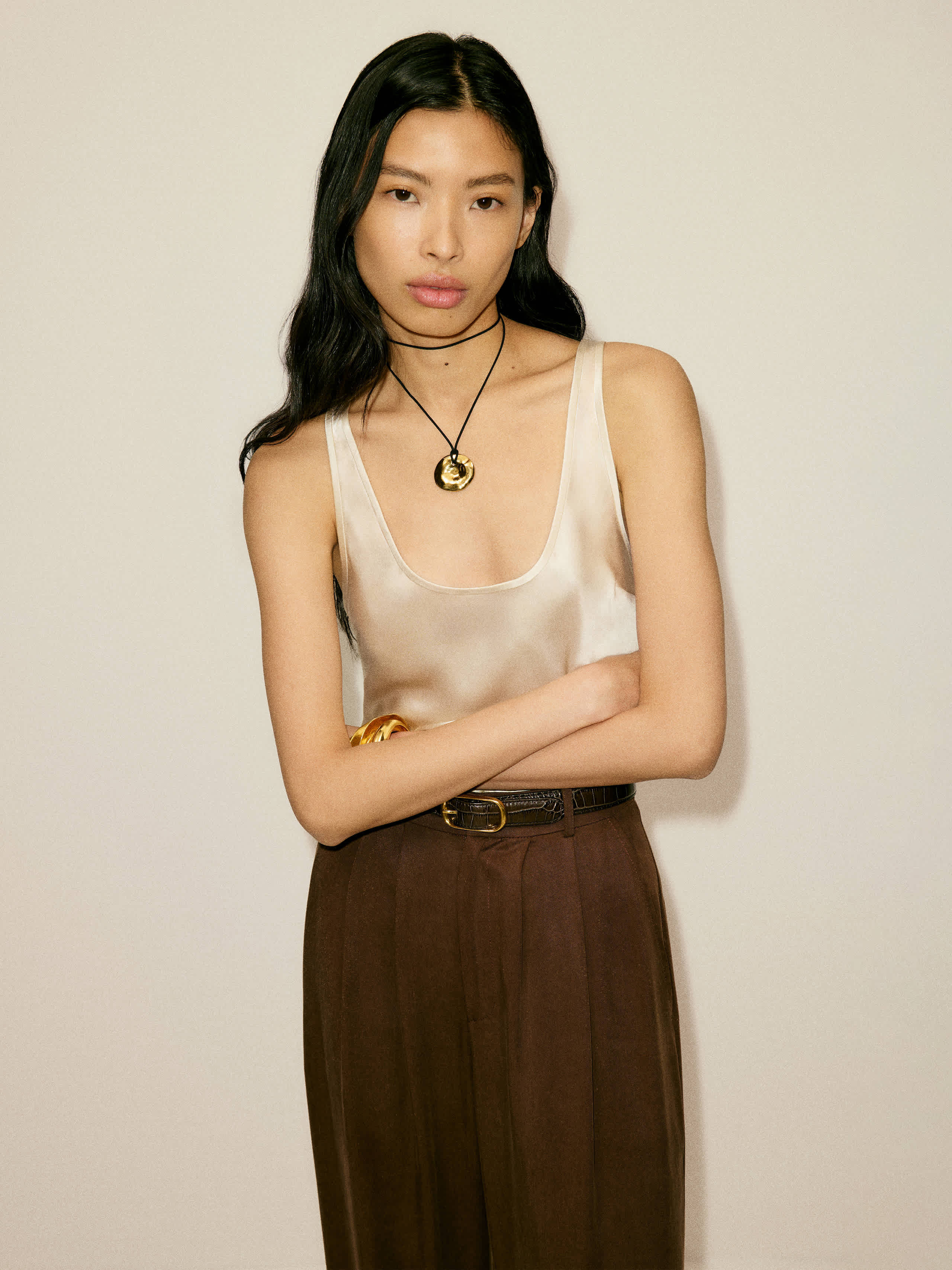 Reformation Veya Silk Top Ivory XS | Reformation (Global)