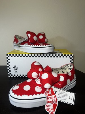 Vans Authentic Gore Shoes Disney Minnie Mouse Bow World Parks 90th Anniversary  | eBay | eBay US
