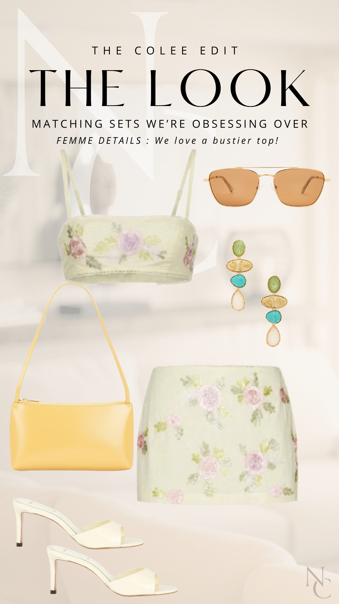 Soft florals + buttery yellow accessories = such a pretty way to finish out summer. Feminine, easy and polished with just enough color. I’d wear this straight from lunch to cocktails. Shop the full look here.

#LTKdayinmylife #LTKgrwm #LTKootd