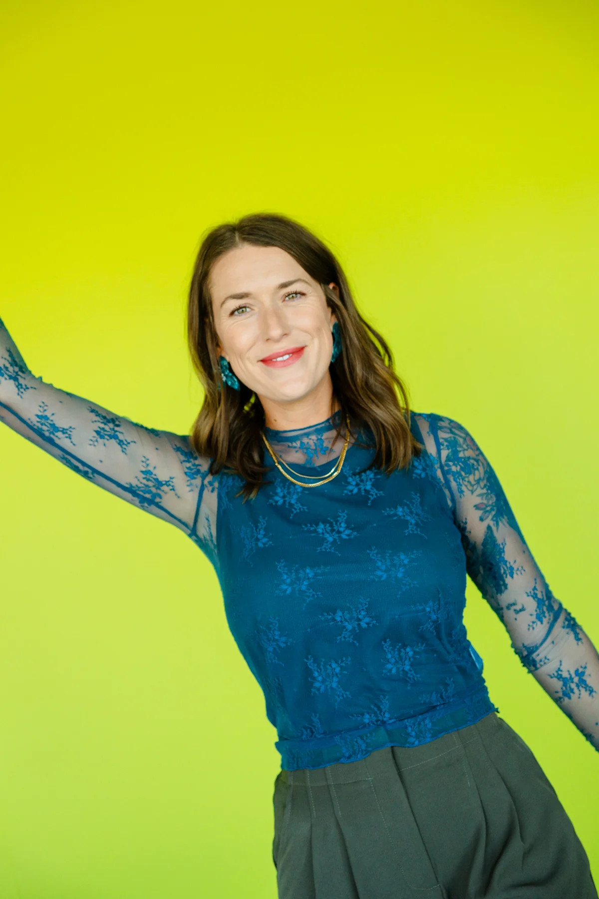 Alesha Lace TopKingfisher/Sea Green - Summer / Autumn / X-Small | MyEllement Boutique