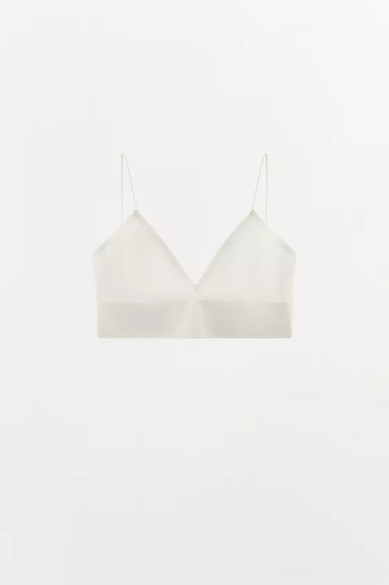 SEAMLESS TRIANGLE BRALETTE | Zara US