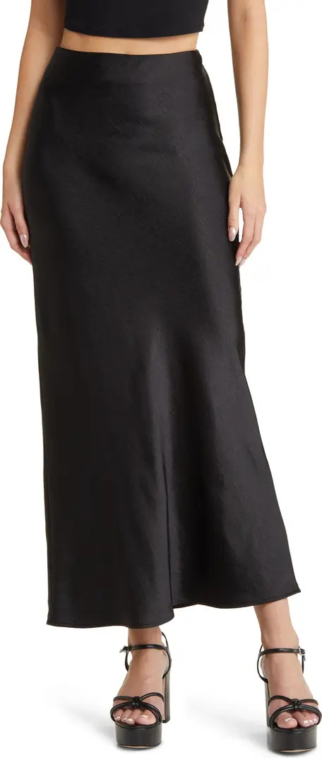 Satin Column Maxi Skirt | Nordstrom