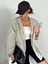 DAZY Raglan Sleeve Zip Up Hooded Jacket | SHEIN