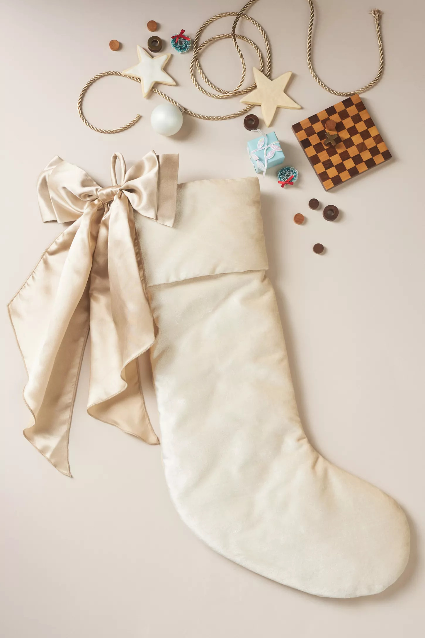 Velvet Bow Stocking | Anthropologie (US)