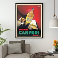 Cordial Campari Poster By Marcello Nizzoli Canvas Print/Vintage Print, Art Nouveau, Retro Artwork, Advertisement Poster, Wall Decor | Etsy (US)