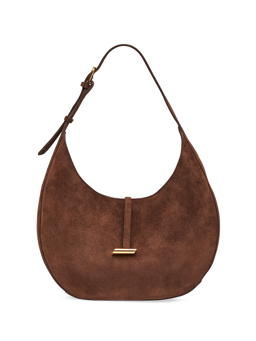 Women's Moon Suede Shoulder Bag - Dark Brown | Saks Fifth Avenue