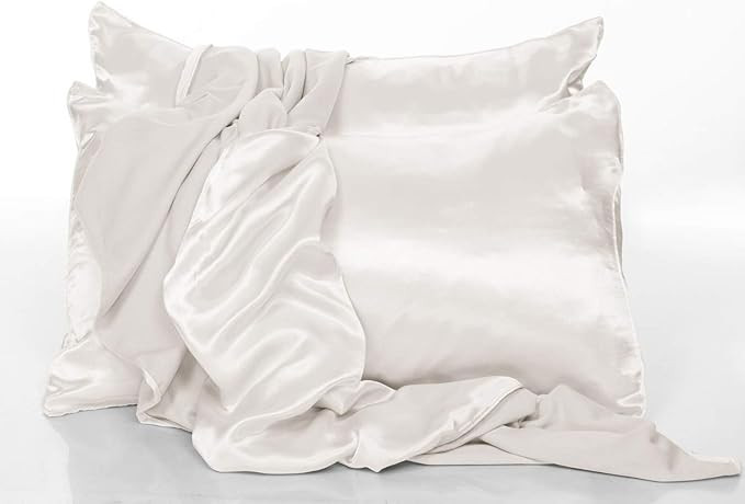 PJ Harlow Pearl Satin King Pillowcases - Set of 2 | Amazon (US)