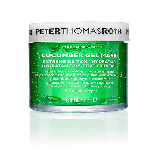 Peter Thomas Roth | Cucumber Gel Mask | Extreme De-Tox Hydrator, Cooling and Hydrating Facial Mas... | Amazon (US)