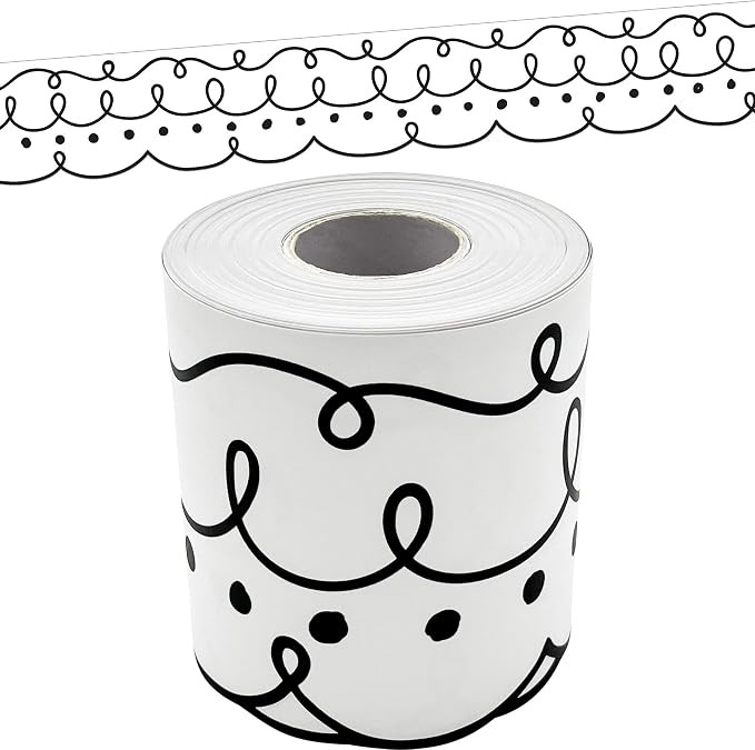 Teacher Created Resources Squiggles and Dots Die-Cut Rolled Border Trim (TCR8914) | Amazon (US)