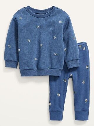 Sweatshirt & Rib-Knit Leggings 2-Piece Set for Baby | Old Navy (US)