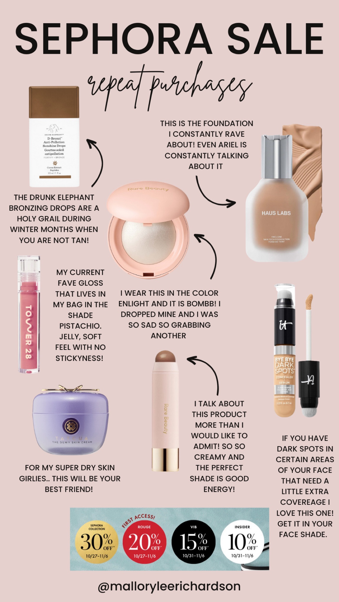 Sephora Sale / My Recent Purchases

#LTKHolidaySale #LTKbeauty #LTKGiftGuide