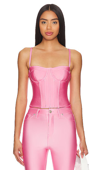 Compression Shine Corset in Sorority Pink003 | Revolve Clothing (Global)