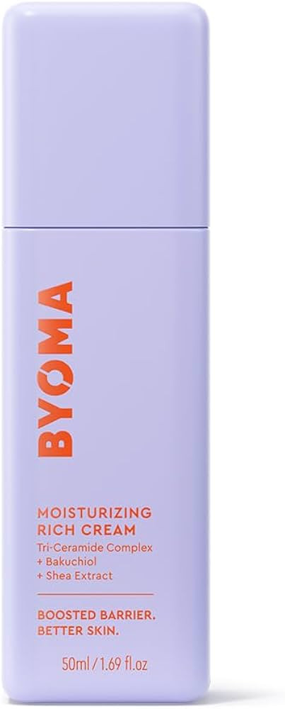 BYOMA Moisturizing Rich Cream - Barrier Repair Cream Face Lotion with Bakuchiol & Shea Extract - ... | Amazon (US)