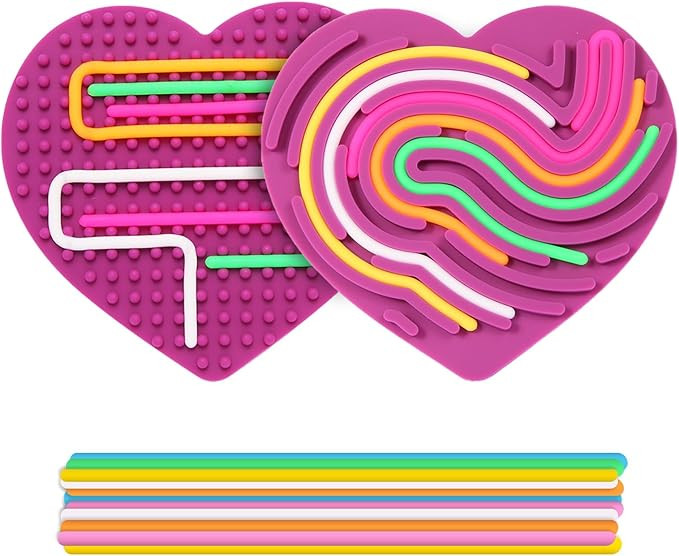 Sensory Activity Board - Double-Sided Silicone Fidget Toy Busy Board for Fine Motor Skill Silicon... | Amazon (US)