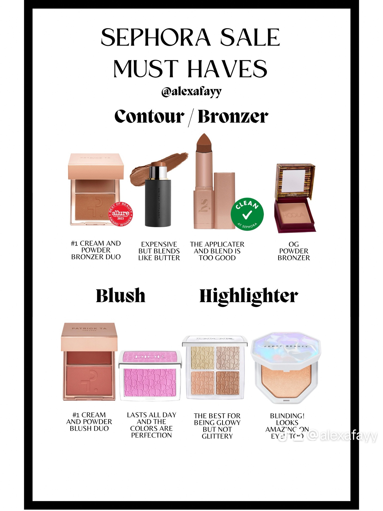 Sephora Sale Must Have Contour Bronzer Blush and Highlighter 

#LTKBeauty #LTKGiftGuide