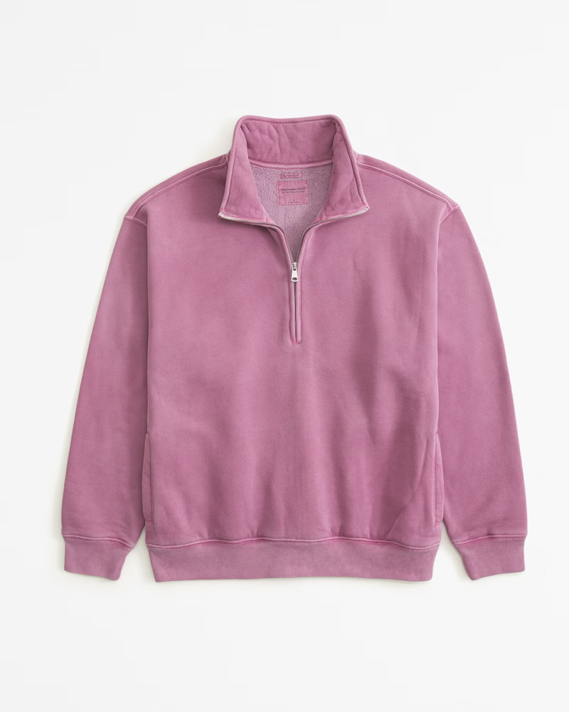 Essential Vintage Sunday Half-Zip | Abercrombie & Fitch (US)