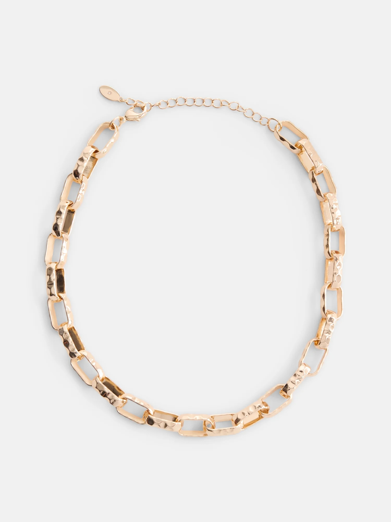 Scenario Women's Gold-Tone Chunky Twist Chain Necklace | Walmart (US)