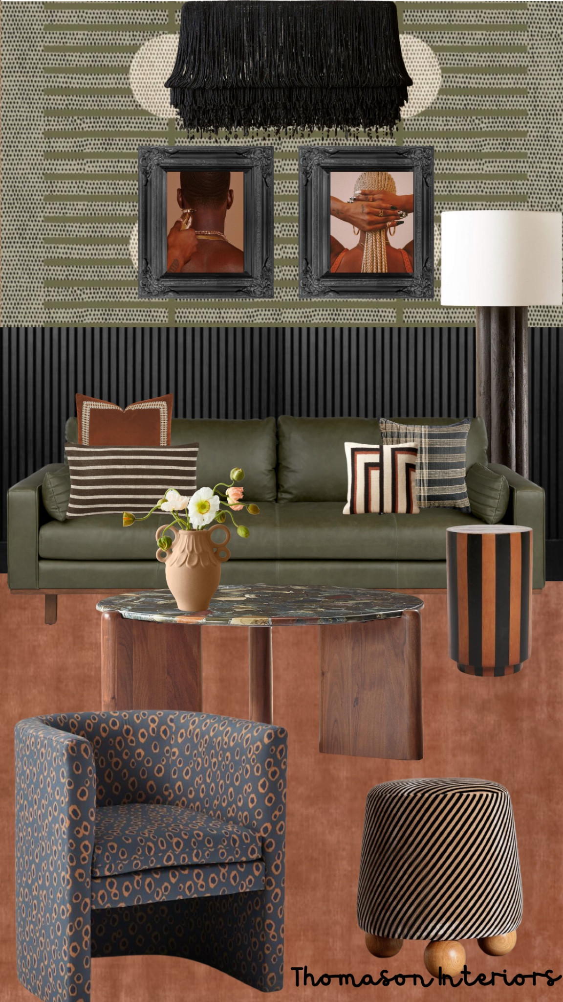 A little “just for fun” design to highlight some great accent pieces like this CB2 coffee table and lamp! Break up the monotony and add some eclectic decor to your space! #coffeetable #pillows #plaid #stripes #blackart 

#LTKfamily #LTKhome #LTKstyletip