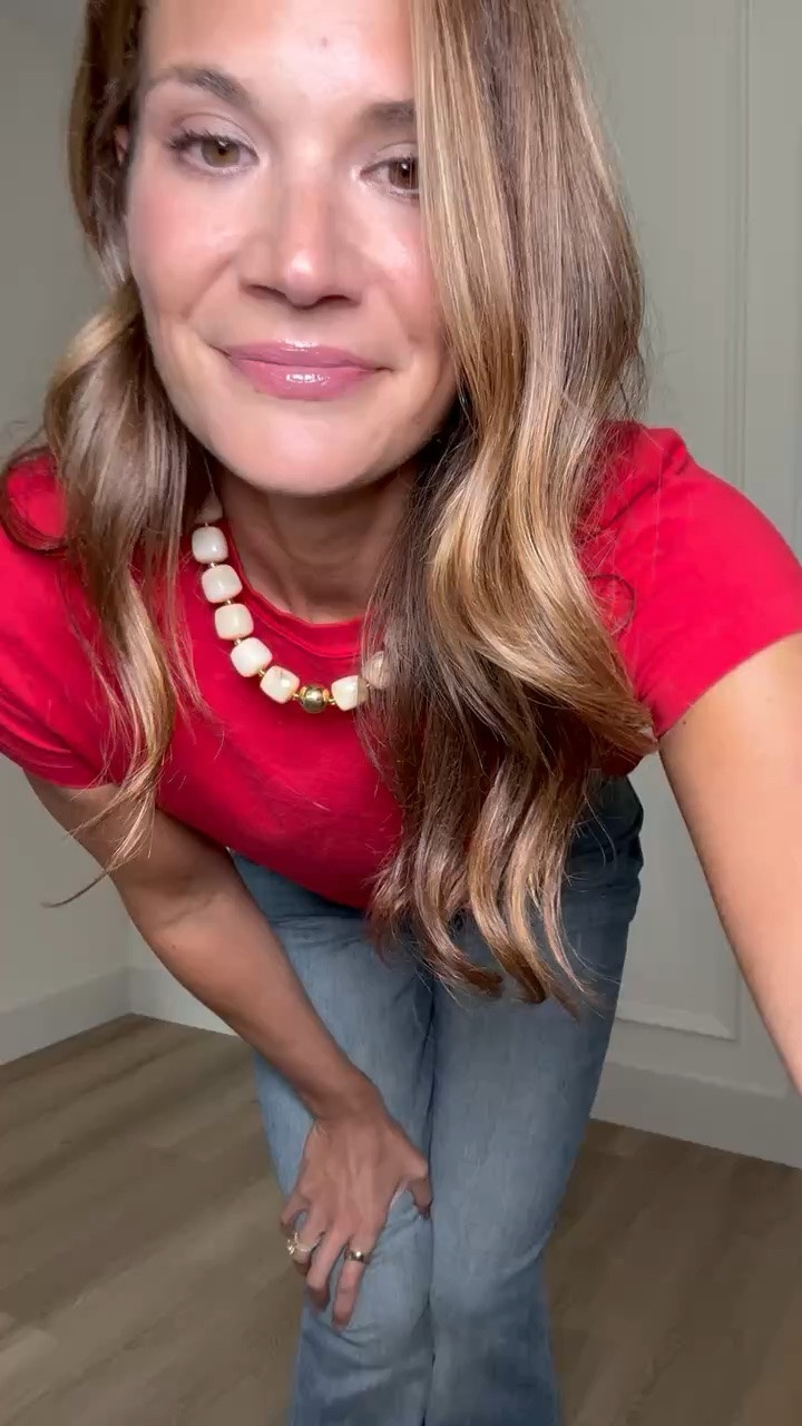 A red tee and jeans sounds simple, but the right denim makes the whole outfit. These jeans have the full length I want at 6’ with a relaxed leg that works with sandals now and sneakers or boots once fall gets closer.

Size 30, 36 inseam

Tall girl jeans, Long inseam jeans, Relaxed denim, Tall girl style, Casual outfit, Everyday denim, Transitional outfit, Tall girl fashion, Fall outfit, StangandCo

#LTKootd #LTKSeasonal #LTKTall