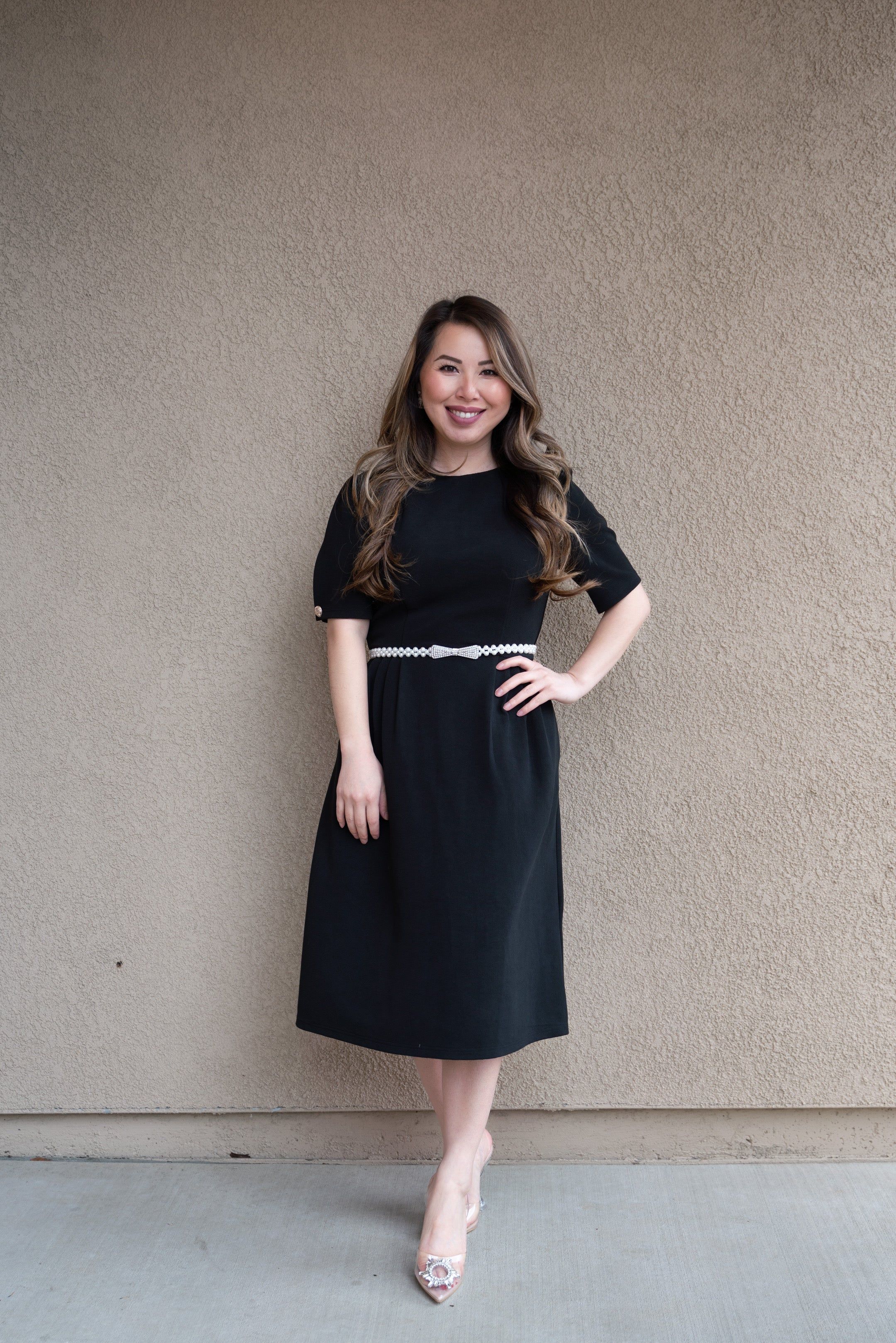 Honey Drizzle Black Dress | Bee Petite Boutique