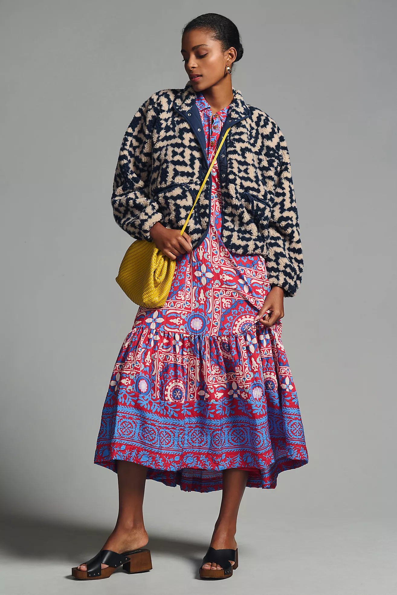 By Anthropologie Ruffle-Sleeve Dress | Anthropologie (US)