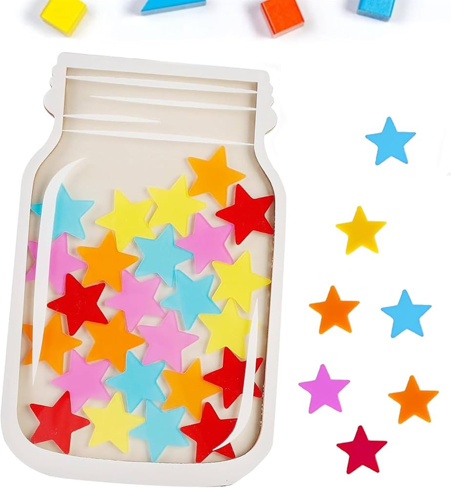 Magnetic Reward Jar, Magnetic Star Reward Jar Classroom, Behavior Management Classroom Tools, Rew... | Amazon (US)