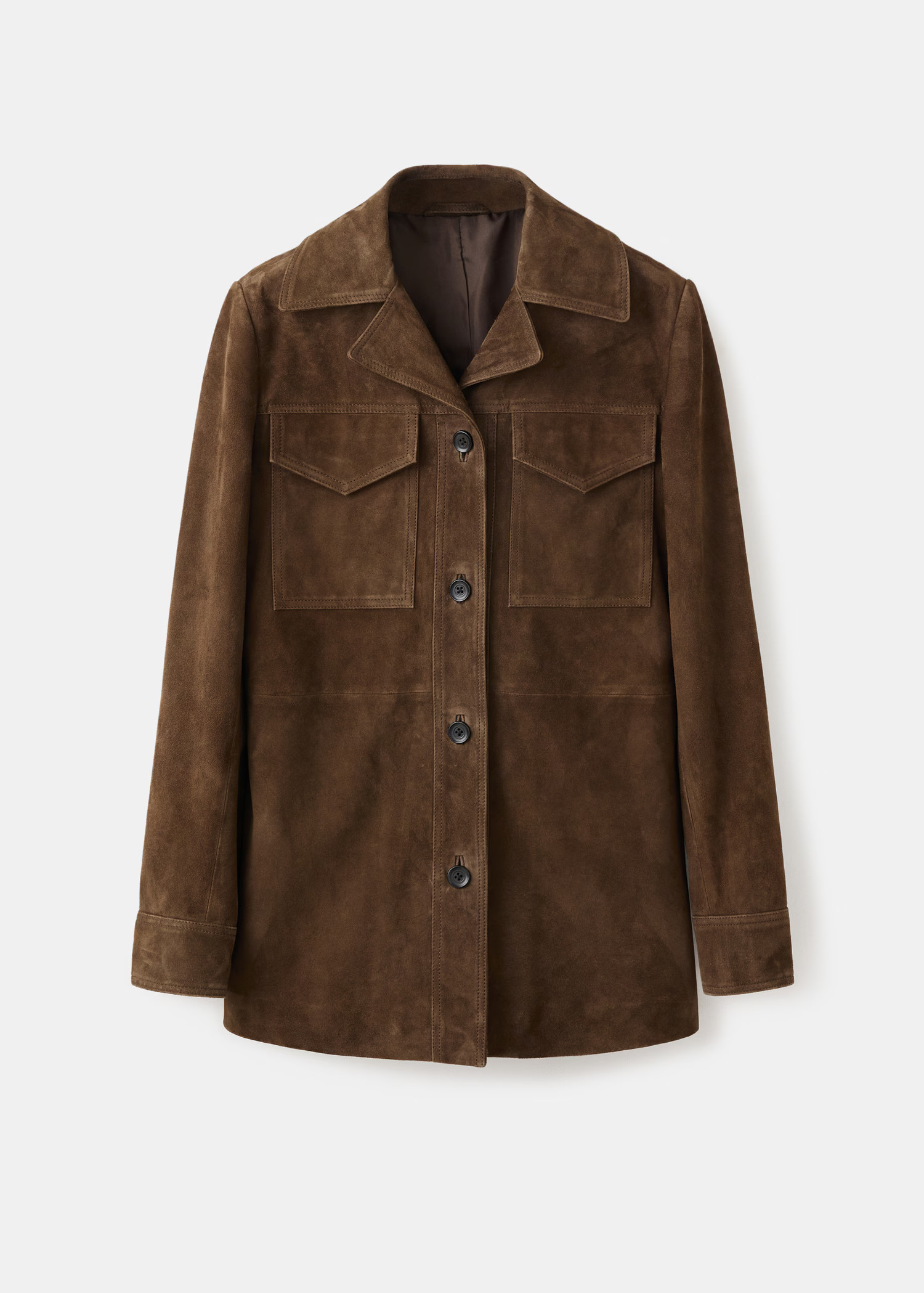 100% suede jacket with pockets - Women | MANGO United Kingdom | MANGO (UK)