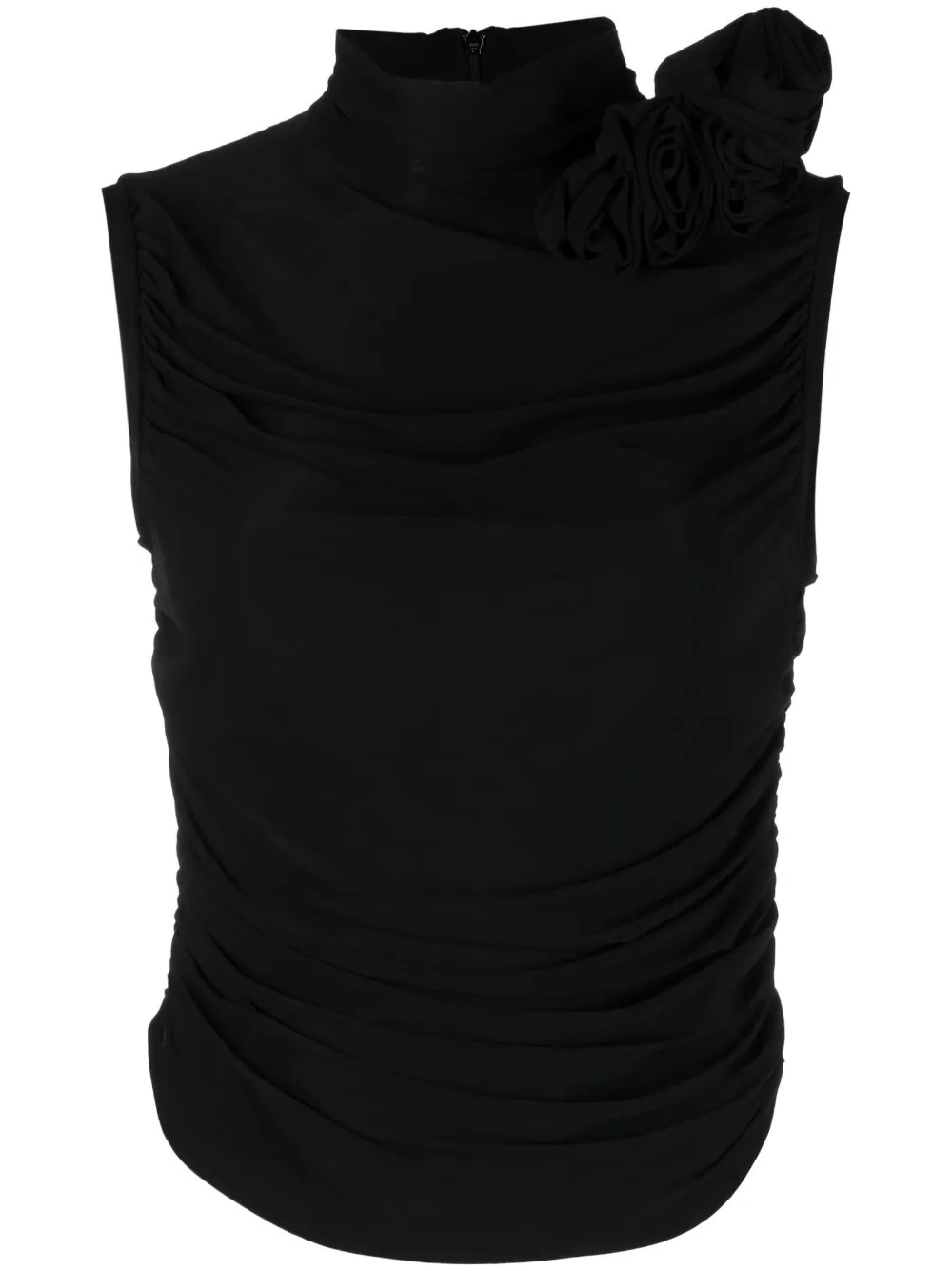 Magda Butrymruched mock-neck top | Farfetch Global